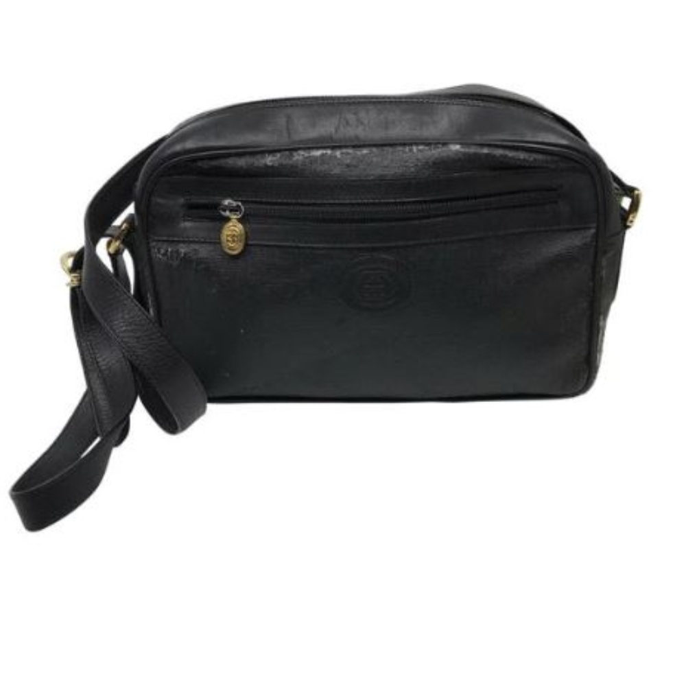 Gucci Black Crossbody Vintage Need TLC - Picture 1 of 8